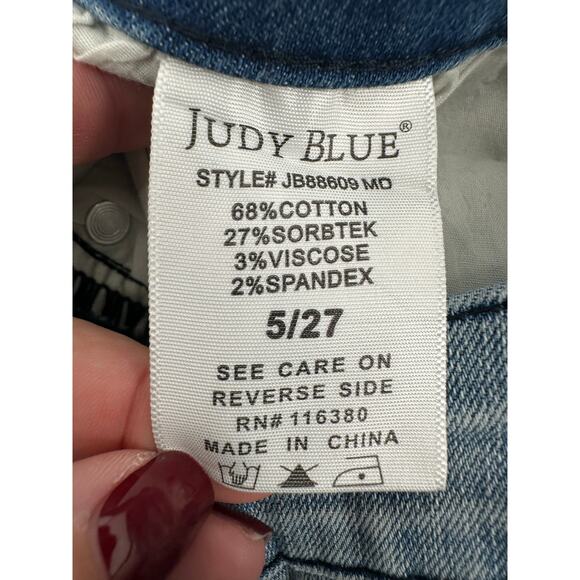 Judy Blue Mid Rise Relaxed Fit Jeans - Picture 11 of 11
